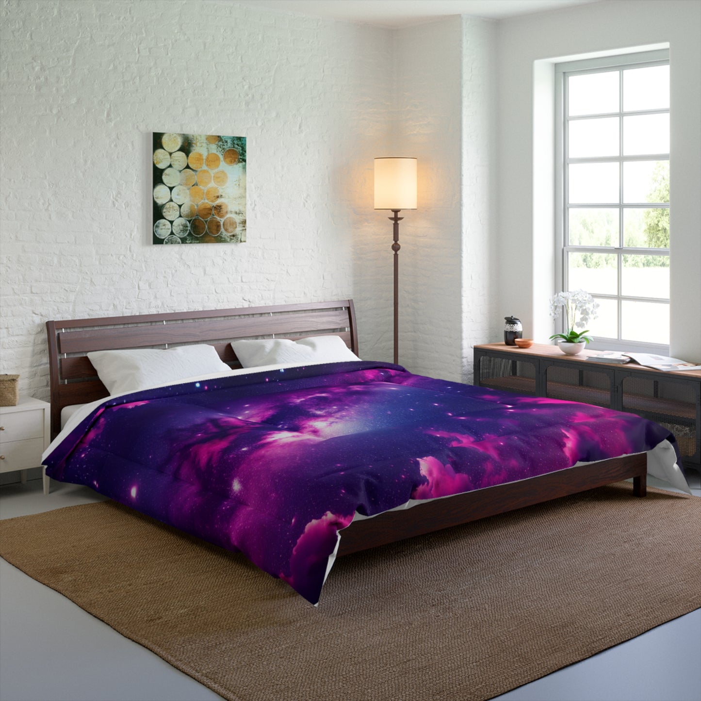 Cosmic Dreams Comforter II - Galaxy Print Bedding for Space Lovers