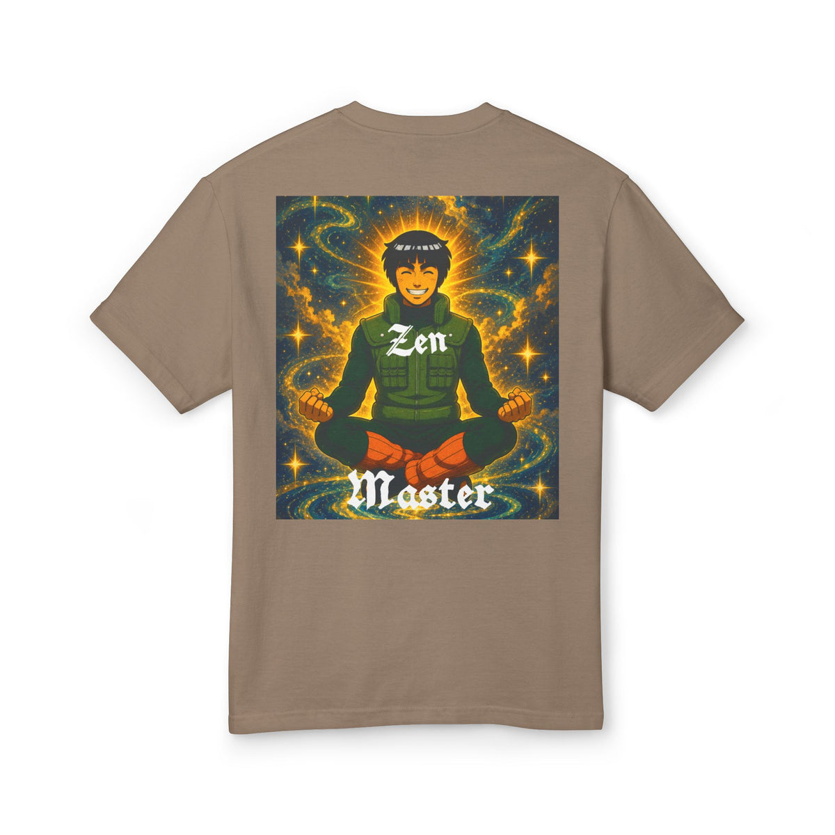 Zen Master Graphic Tee_Anime_FanArt — Meditation Lotus Vintage-Style Cotton T-Shirt