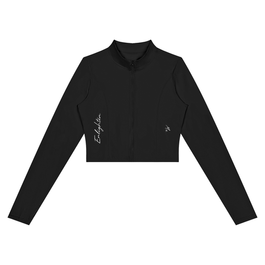 Enlighten Women’s Crop Yoga Sports Jacket