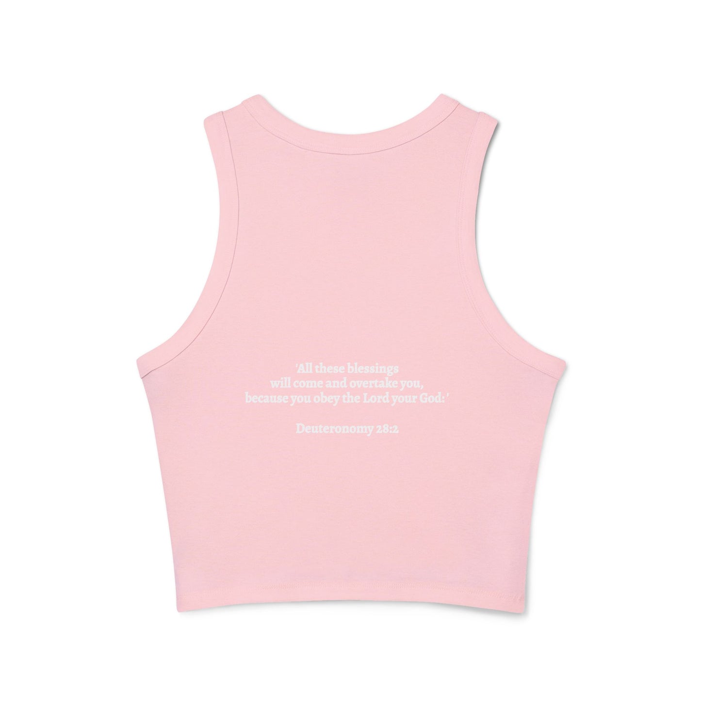 Blessed Racer Tank Top for Women - Faith-Inspired Activewear