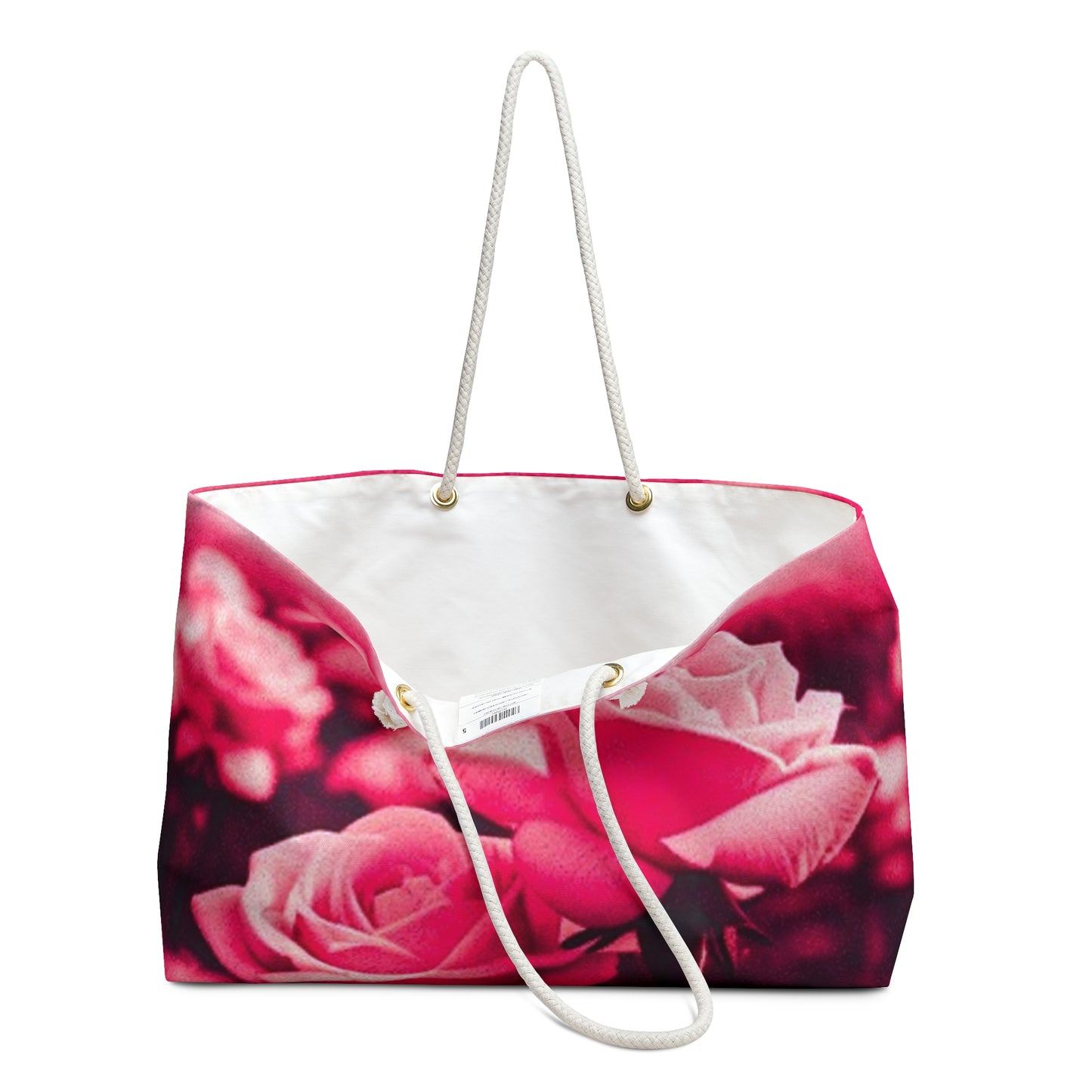 PINK Elegant Floral Weekender Bag – Perfect for Travel & Getaways