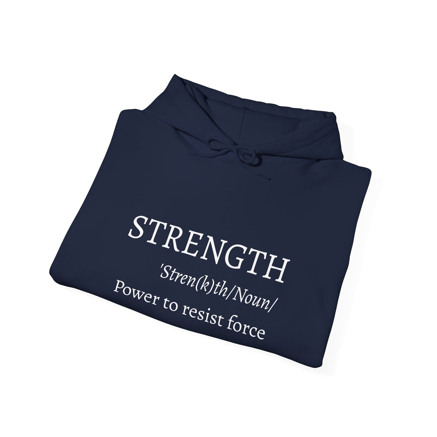 Strength Inspirational Hoodie | Meaningful Gift for Faith, Motivation, Comfort Wear, Religious Sweatshirt, Scripture Apparel
