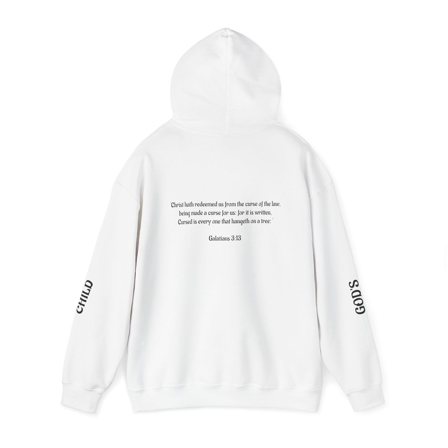 Inspirational Faith Hoodie - Unisex Heavy Blend Sweatshirt with Biblical Quote