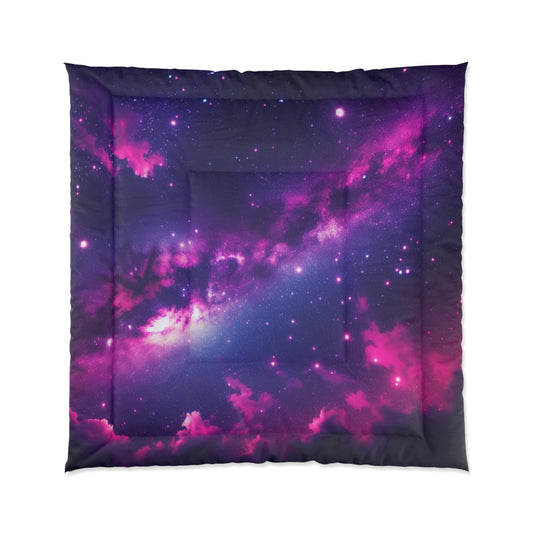 Cosmic Dreams Comforter II - Galaxy Print Bedding for Space Lovers