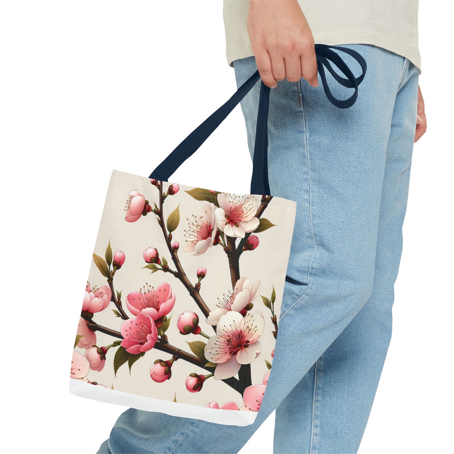 Blossom Floral Tote Bag, Chic Floral Handbag, Personalized Gift for Women, Eco-Friendly Shopping Bag, Spring Floral Purse