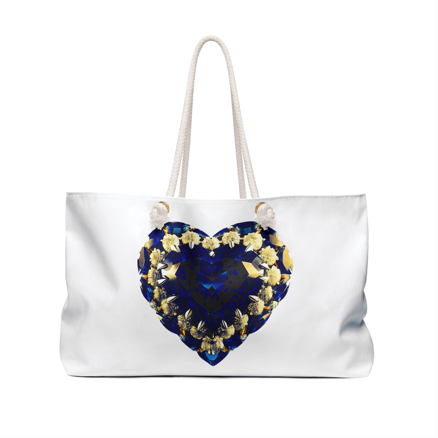 Elegant Flower Heart Weekender Bag - Perfect for Travel and Special Occasions
