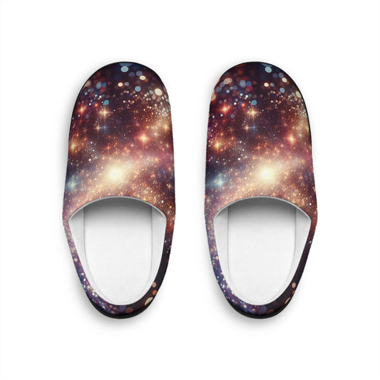Cosmic Elegance Women's Indoor Slippers | Soft & Cozy, Perfect for Relaxation